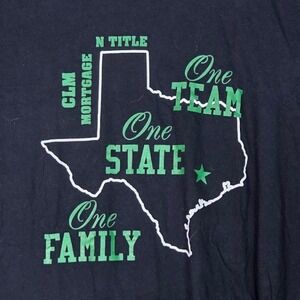 Custom Ink Graphic T-Shirt Women Medium Black Texas One Team One State B19